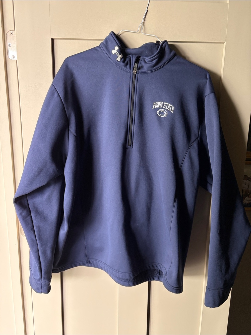 Under Armour Navy Penn State Quarter-Zip Pullover